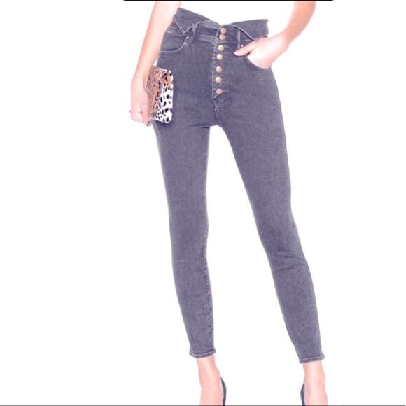 Mother The Swooner Exposed Snap Ankle- Second Chance Size/ Gray Size 26 - Picture 1 of 15